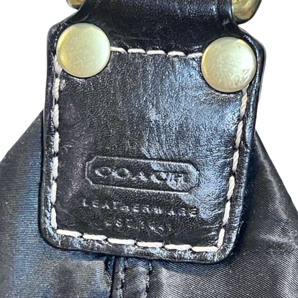 Coach Nylon and Leather Trim Shoulder Bag - Picture 8 of 14